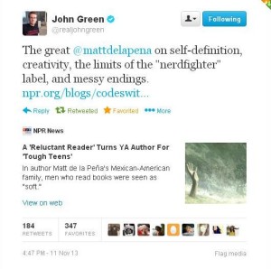John Green Tweet